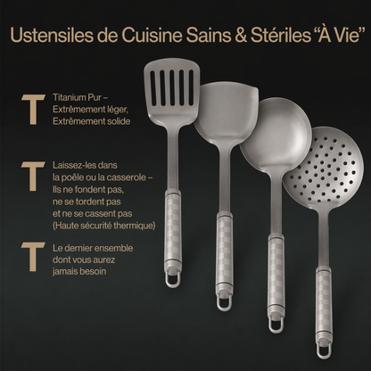 VENTE DE PRINTEMPS EXCLUSIVE | Ensemble de cuisson en titane classique complet (20 pièces)