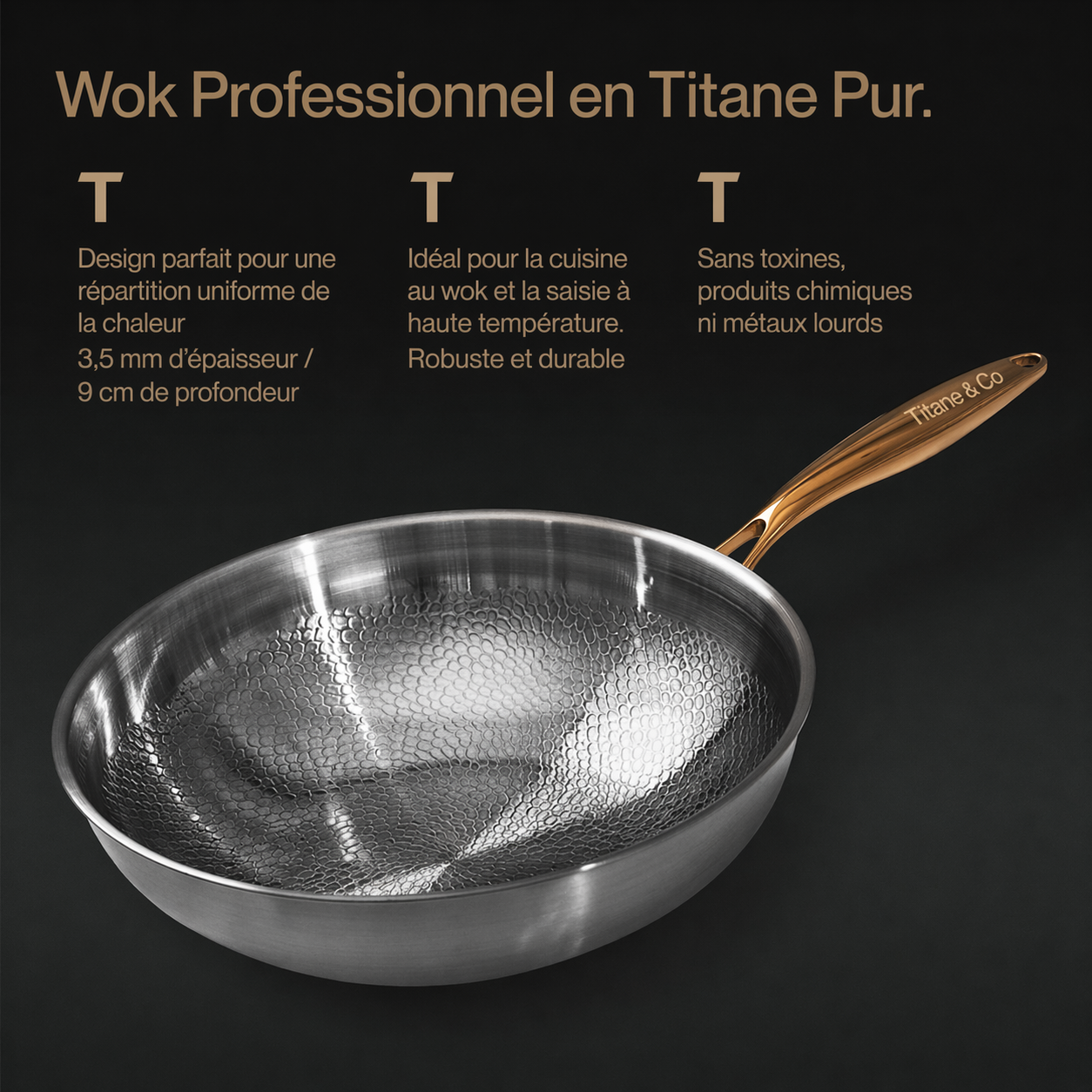 Poêle Klassisk & Wok en Titane Ren (4 Pièces)