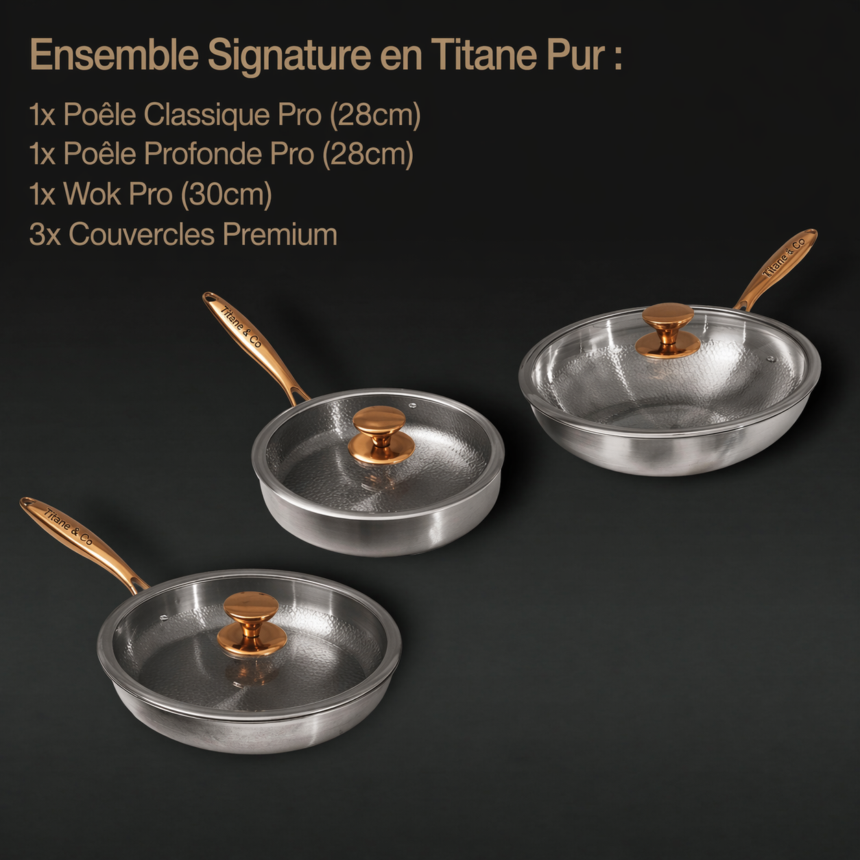 Poêle en Titane Ren Signature (6 Pièces)