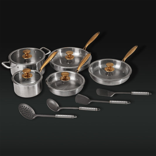 Ensemble de Casseroles en Titane Classique Komplet (14 Pièces)